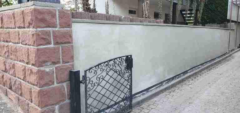 Gartenwand Abdichtung nachher