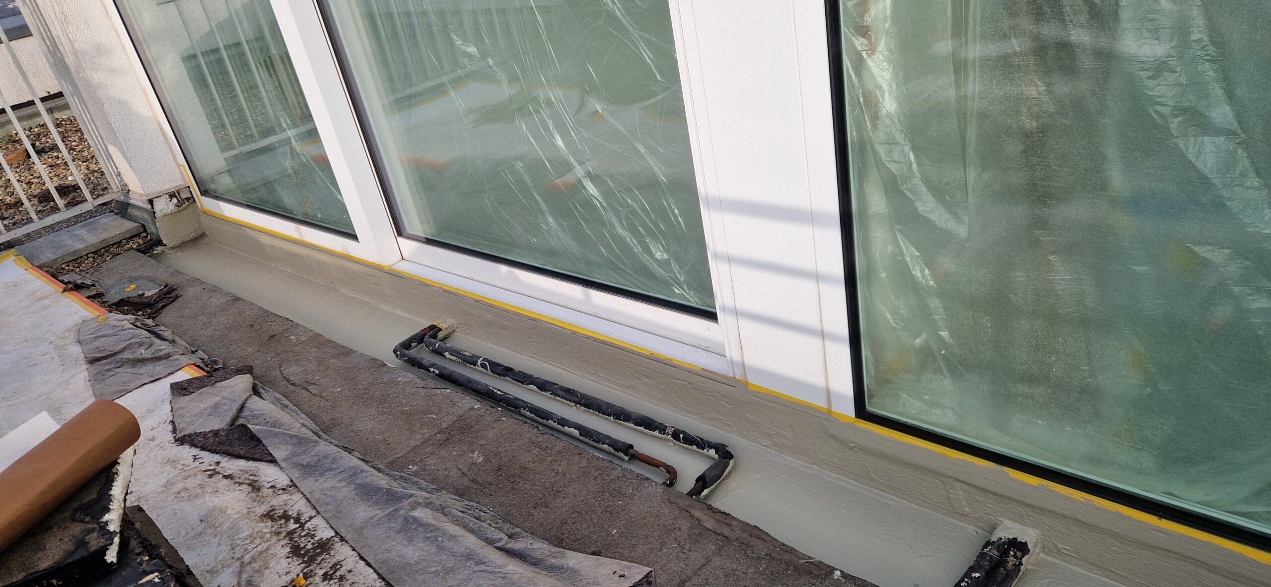 Terrasse Fensteranschluss Abdichtung Ludwigshafen-Oggersheim – nachher